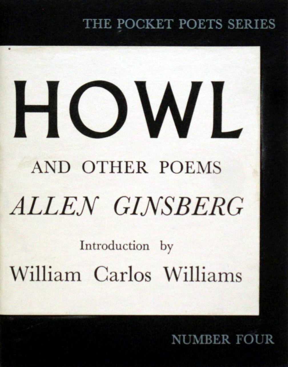 Original cover of Allen Ginsberg's books, HOWL 