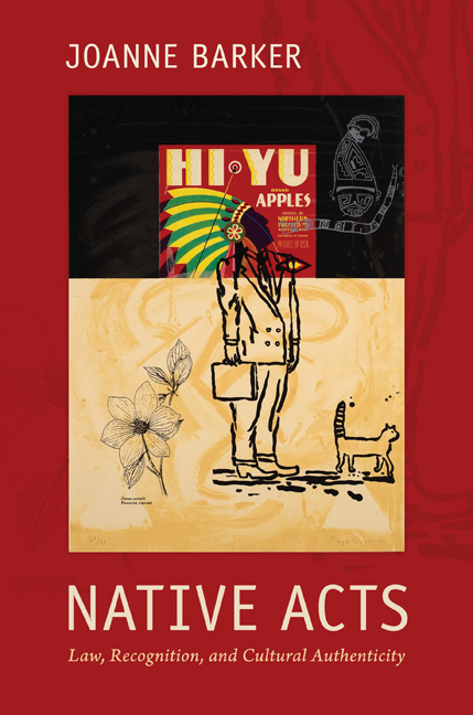 Native Acts: Law, Recognition, and Cultural Authenticity