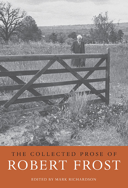 The Collected Prose Of Robert Frost City Lights Booksellers Publishers